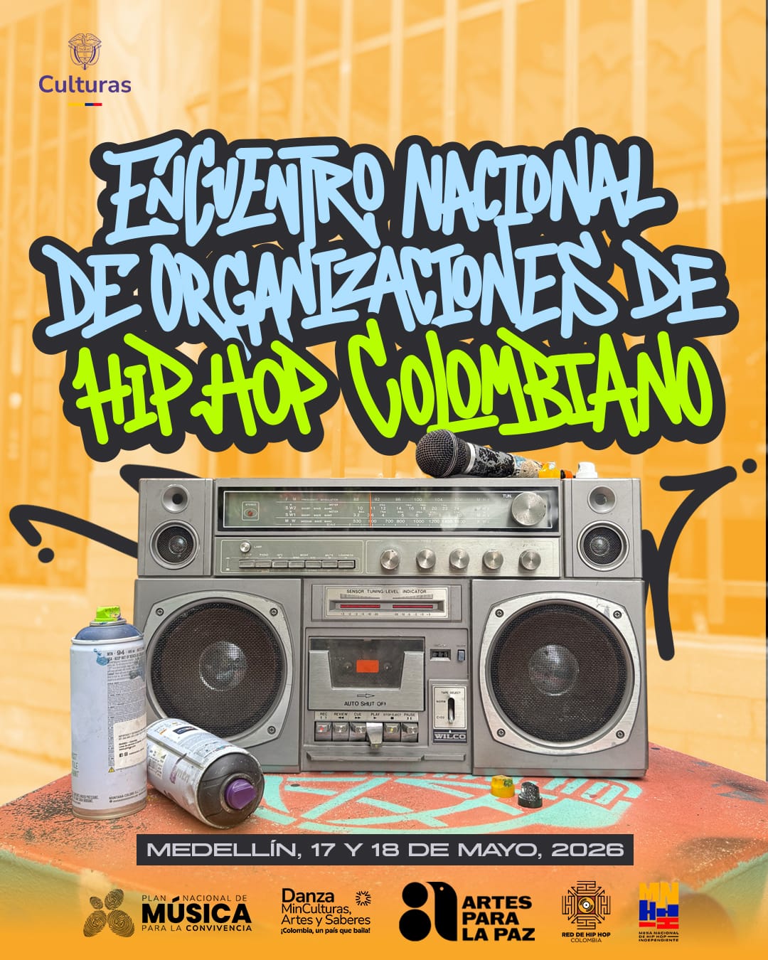 Encuentro Nacional de Organizaciones de Hip Hop Colombiano se realizará en Medellín.